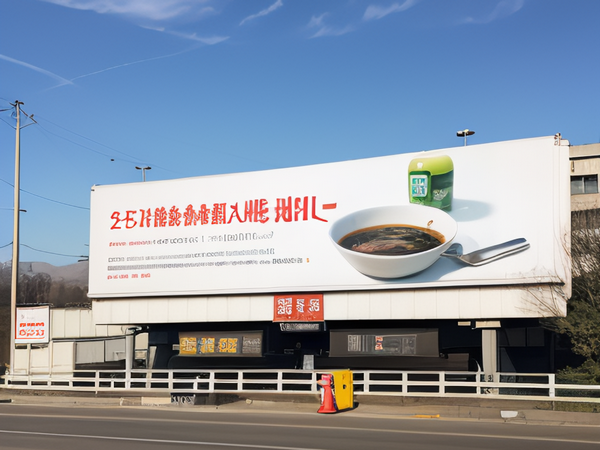 餐饮食品行业做大型郑州喷绘广告推广自己的产品